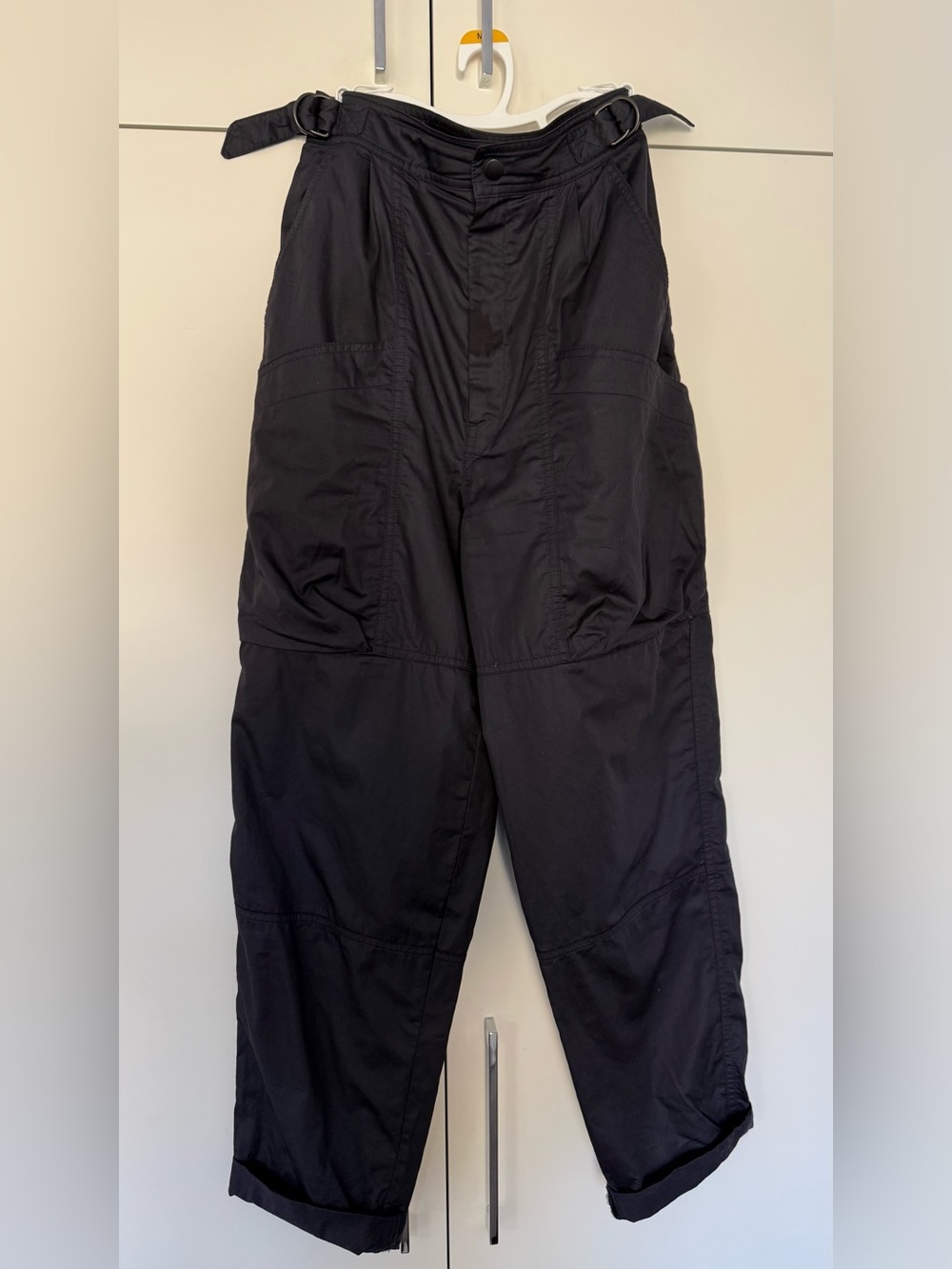 Isabel Marant Cargo Trousers in Navy Blue size 34